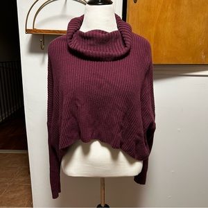 Burgundy Turtleneck Sweater